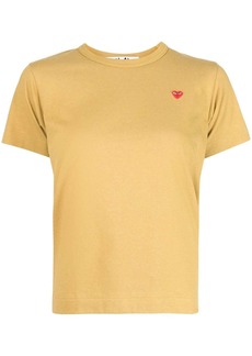 Comme des Garçons heart-detail short-sleeved T-shirt
