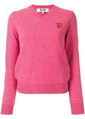 Comme des Garçons heart logo cotton jumper