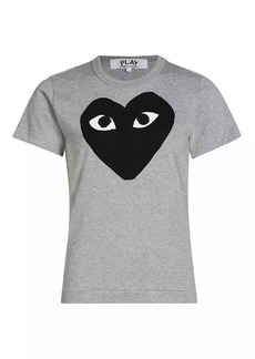 Comme des Garçons Heart Logo Cotton T-Shirt