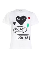 Comme des Garçons Heart Logo Graphic T-Shirt