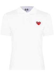 Comme des Garçons Heart logo-patch polo shirt