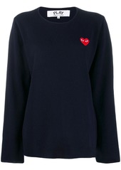 Comme des Garçons heart logo patch sweater