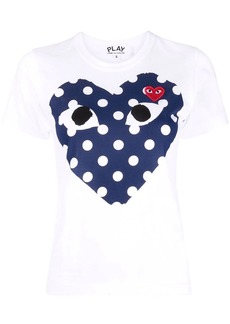 Comme des Garçons heart logo printed T-shirt
