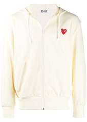 Comme des Garçons heart logo zipped hoodie