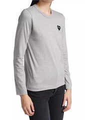 Comme des Garçons Heart Long-Sleeve T-Shirt