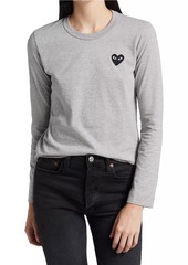 Comme des Garçons Heart Long-Sleeve T-Shirt