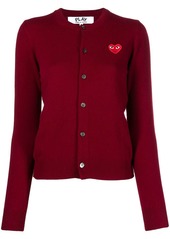 Comme des Garçons heart motif cardigan