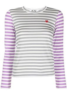 Comme des Garçons heart-patch cotton T-shirt