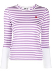 Comme des Garçons heart-patch cotton T-shirt