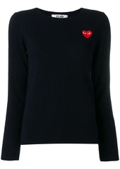 Comme des Garçons heart patch jumper