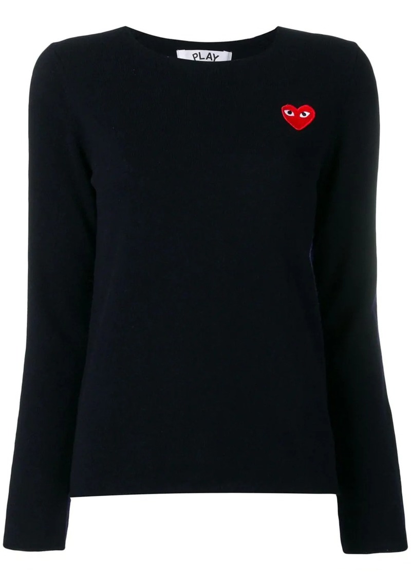 Comme des Garçons heart patch jumper