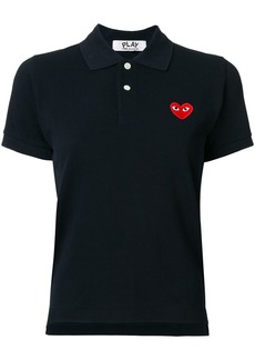 Comme des Garçons heart patch polo shirt