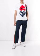 Comme des Garçons heart print crew neck T-shirt