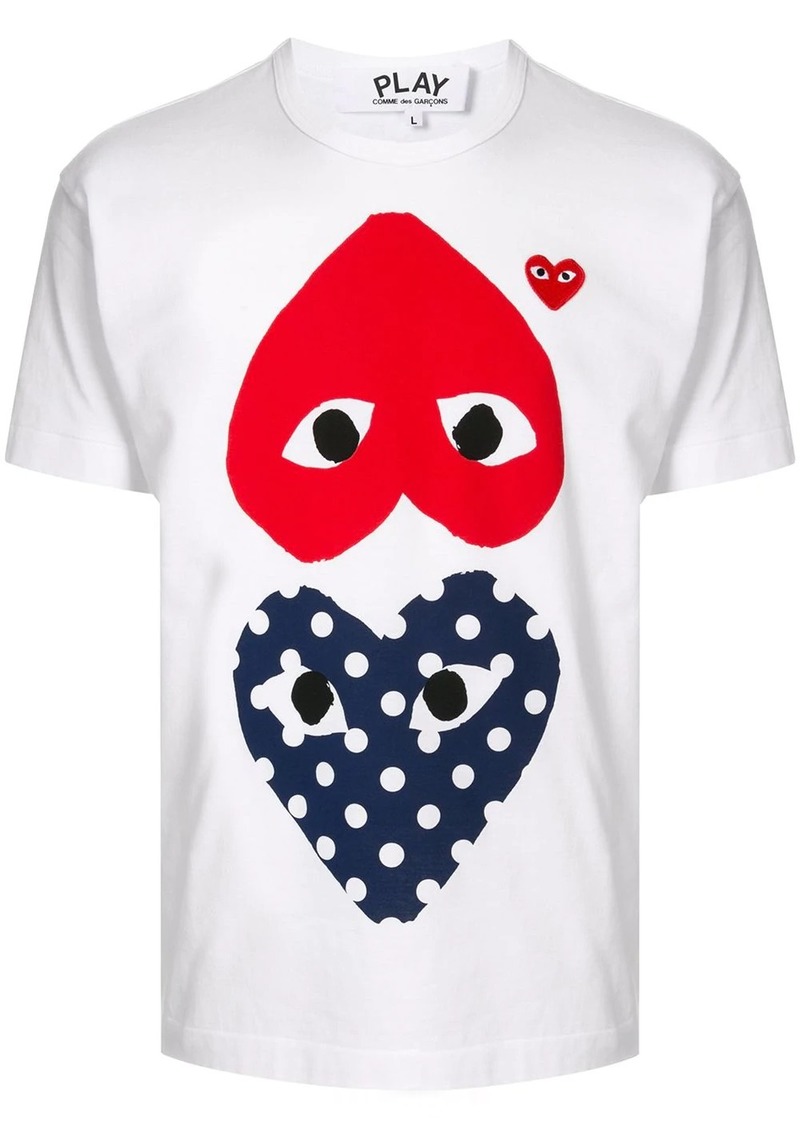 Comme des Garçons heart print crew neck T-shirt