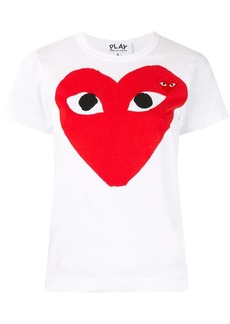 Comme des Garçons heart print logo patch T-shirt