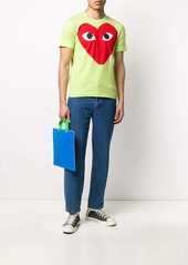 Comme des Garçons heart print round neck T-shirt