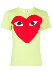 Comme des Garçons heart print round neck T-shirt