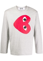 Comme des Garçons heart print sweatshirt