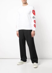 Comme des Garçons heart printed sleeves T-shirt