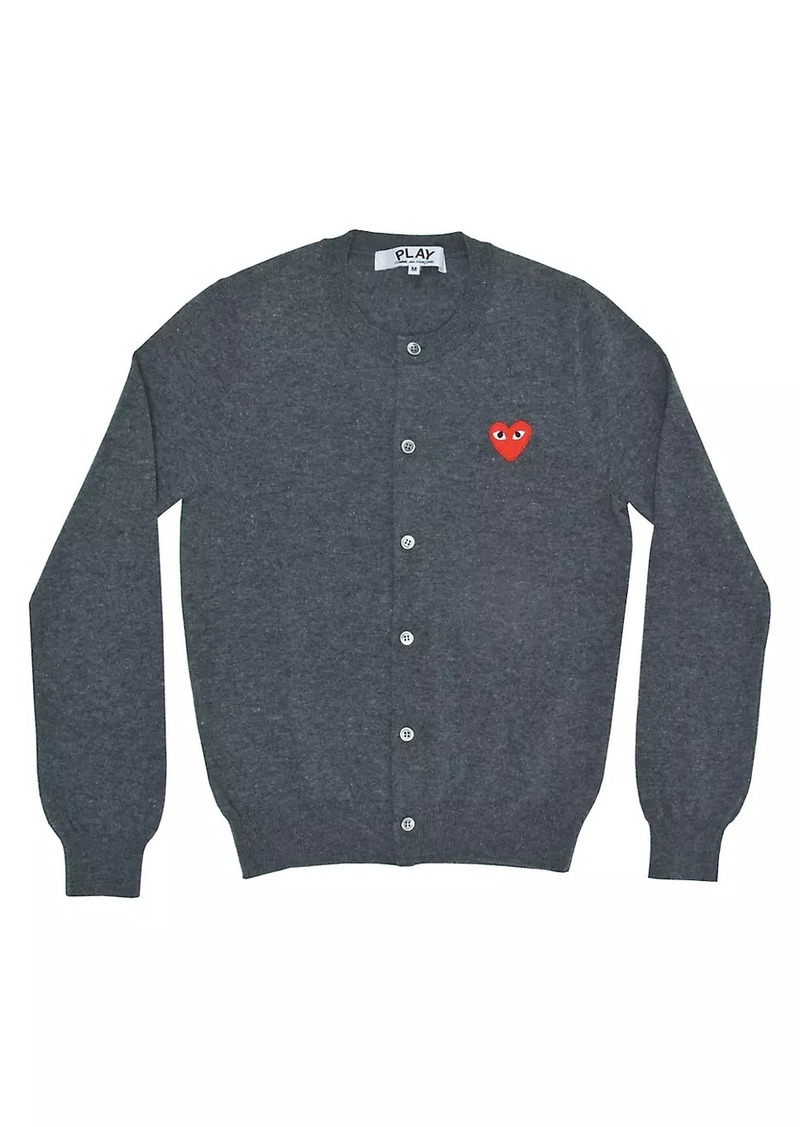 Comme des Garçons Heart Wool Cardigan