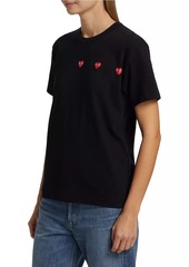 Comme des Garçons Horizontal Heart Cotton T-Shirt