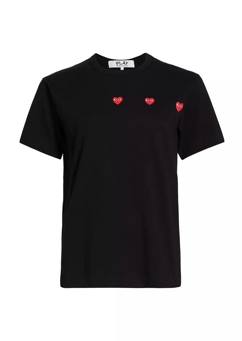 Comme des Garçons Horizontal Heart Cotton T-Shirt