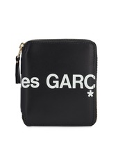 Comme des Garçons Huge Logo Leather Zip Compact Wallet