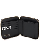 Comme des Garçons Huge Logo Leather Zip Compact Wallet