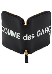 Comme des Garçons Huge Logo Leather Zip Compact Wallet