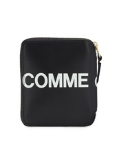 Comme des Garçons Huge Logo Leather Zip Compact Wallet