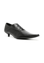 Comme des Garçons kitten heel pointed-toe brogues