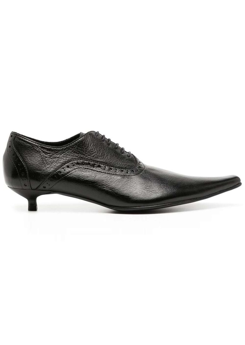 Comme des Garçons kitten heel pointed-toe brogues