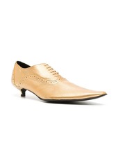 Comme des Garçons kitten heel pointed-toe brogues