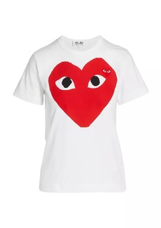 Comme des Garçons Large Heart Cotton T-Shirt