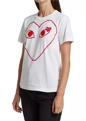 Comme des Garçons Large Heart Graphic T-Shirt