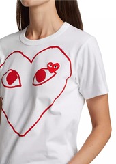 Comme des Garçons Large Heart Graphic T-Shirt