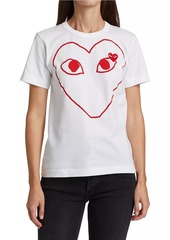 Comme des Garçons Large Heart Graphic T-Shirt