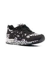 Comme des Garçons leopard-print lace-up sneakers