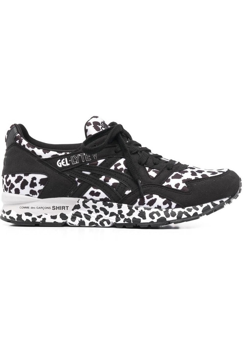 Comme des Garçons leopard-print lace-up sneakers