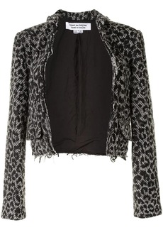 Comme des Garçons leopard-print open-front jacket