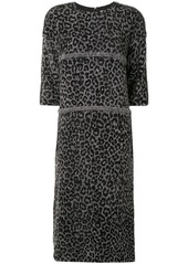 Comme des Garçons leopard print structured shift dress