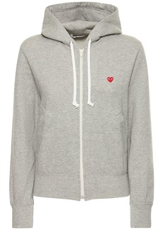 Comme des Garçons Logo Cotton Zip Hoodie