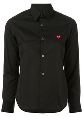 Comme des Garçons logo embroidered plain shirt