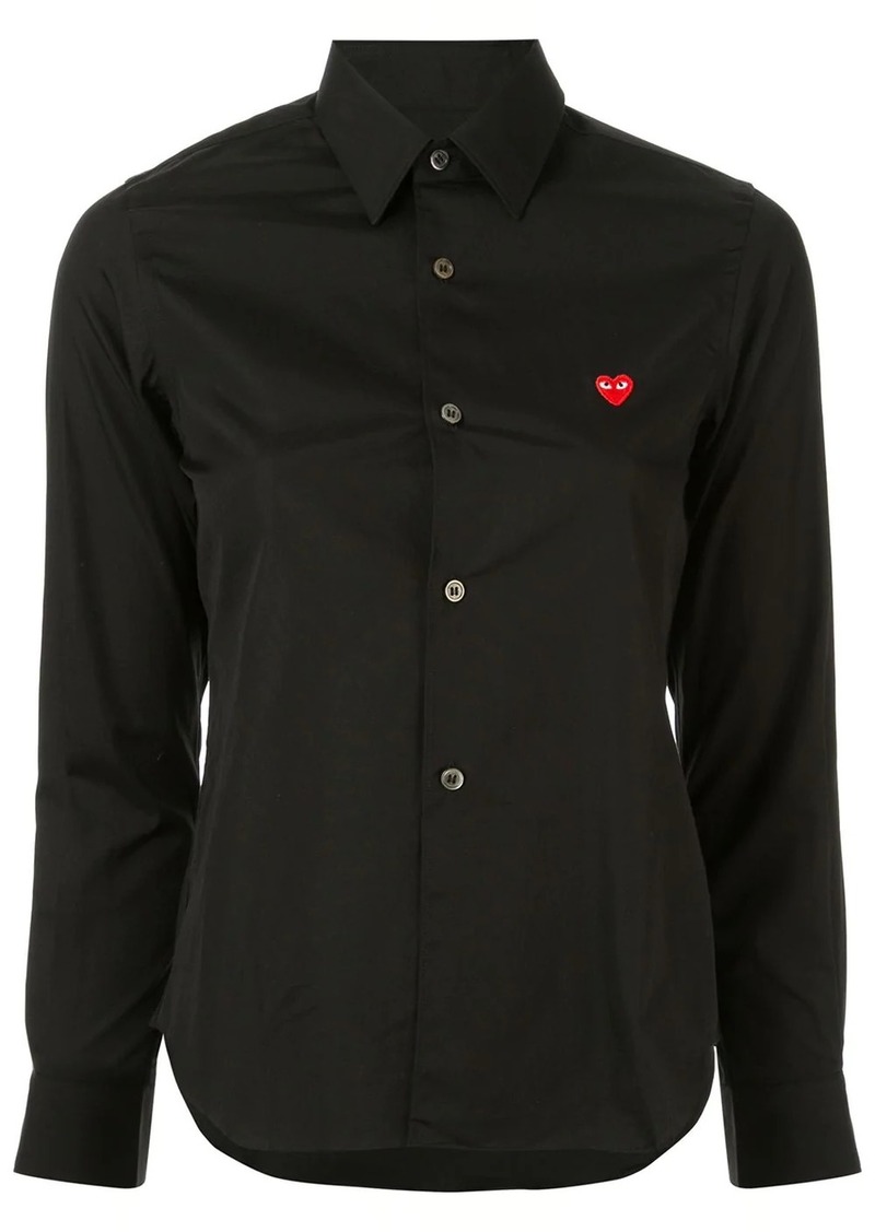 Comme des Garçons logo embroidered plain shirt