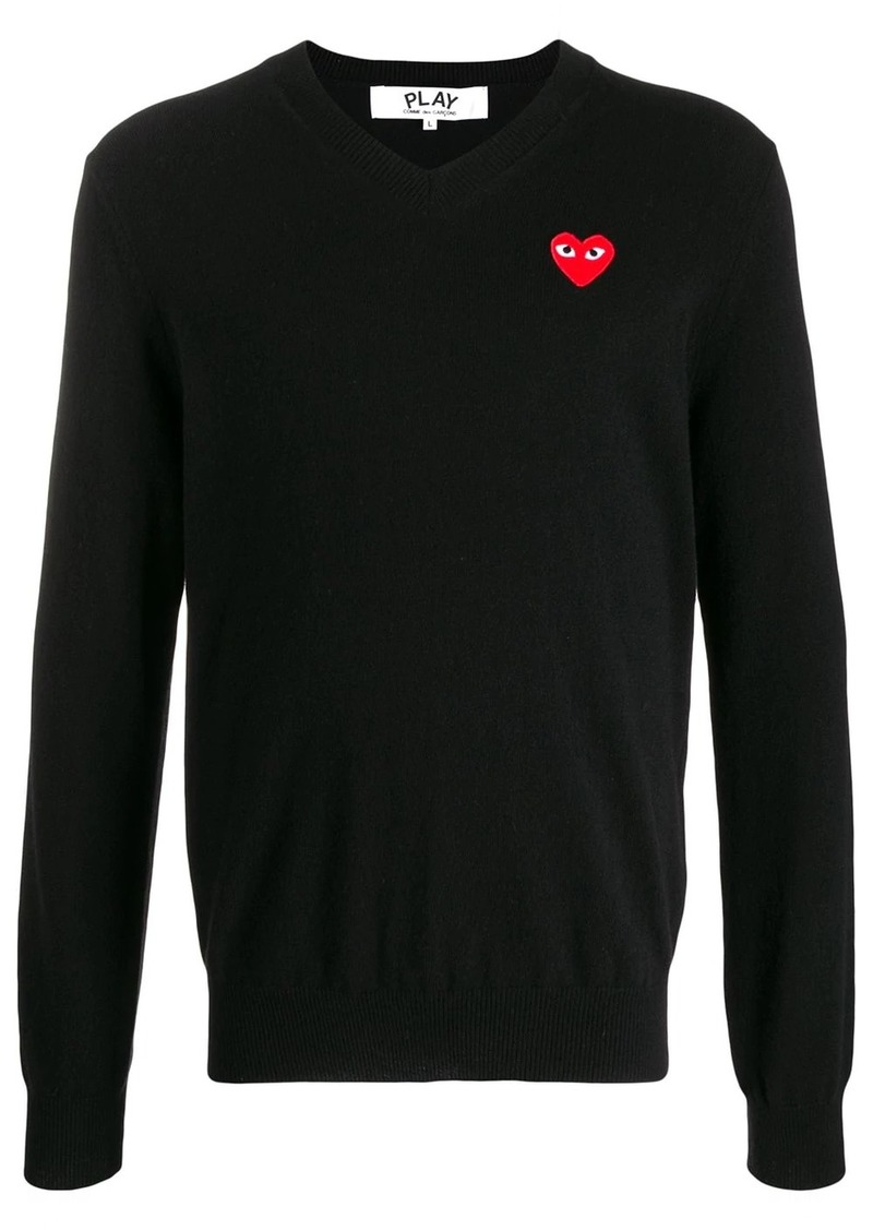 Comme des Garçons logo embroidered jumper