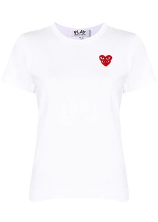 Comme des Garçons logo heart print T-shirt