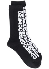 Comme des Garçons logo intarsia knit socks