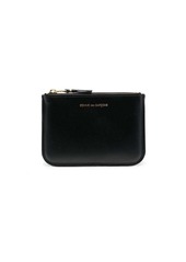 Comme des Garçons logo-lettering zip leather wallet