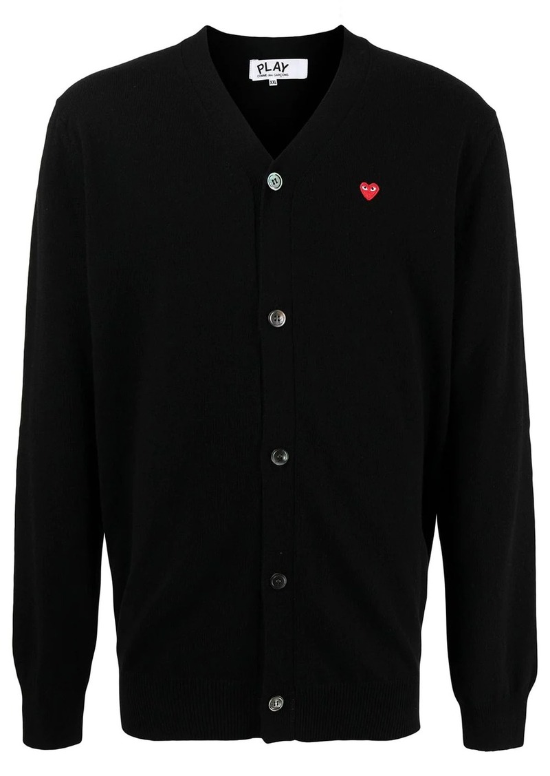 Comme des Garçons logo patch cardigan