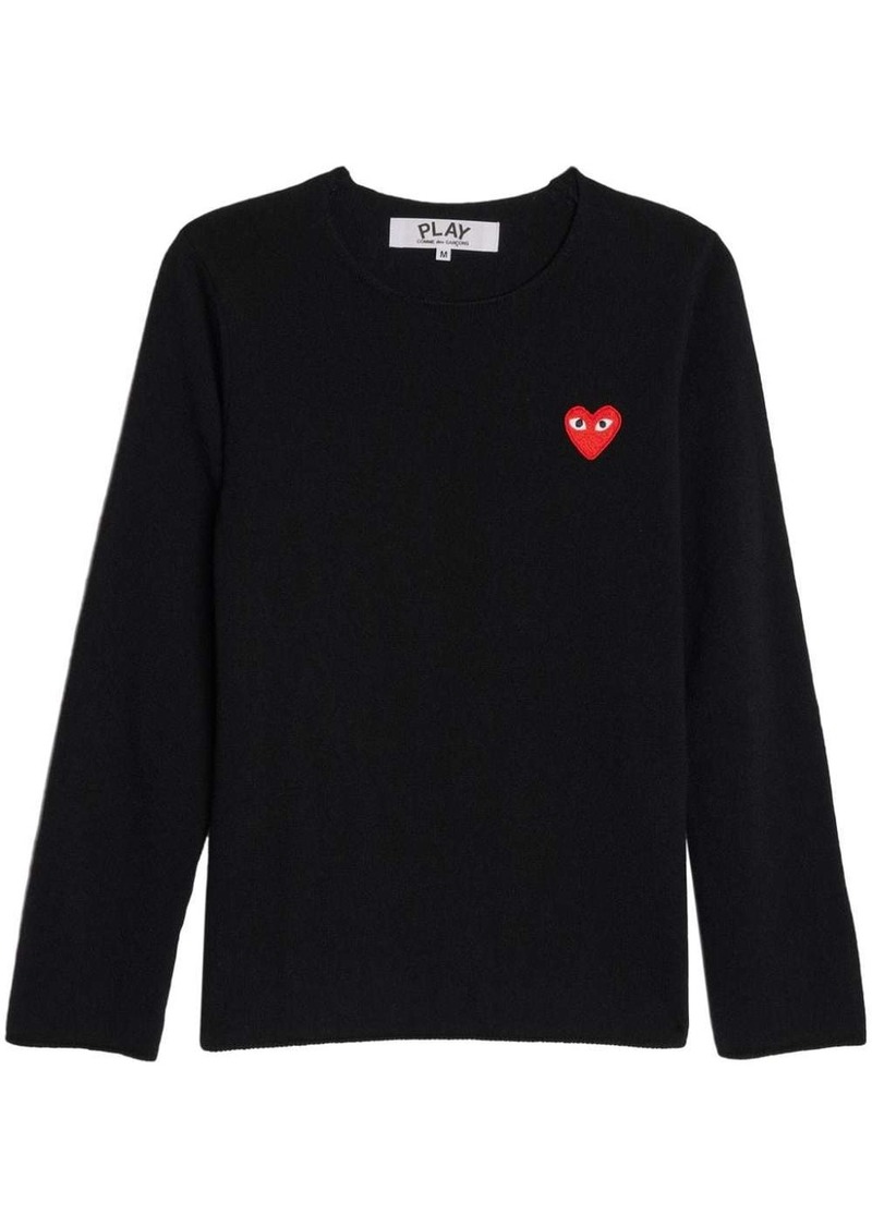 Comme des Garçons logo-patch cotton jumper